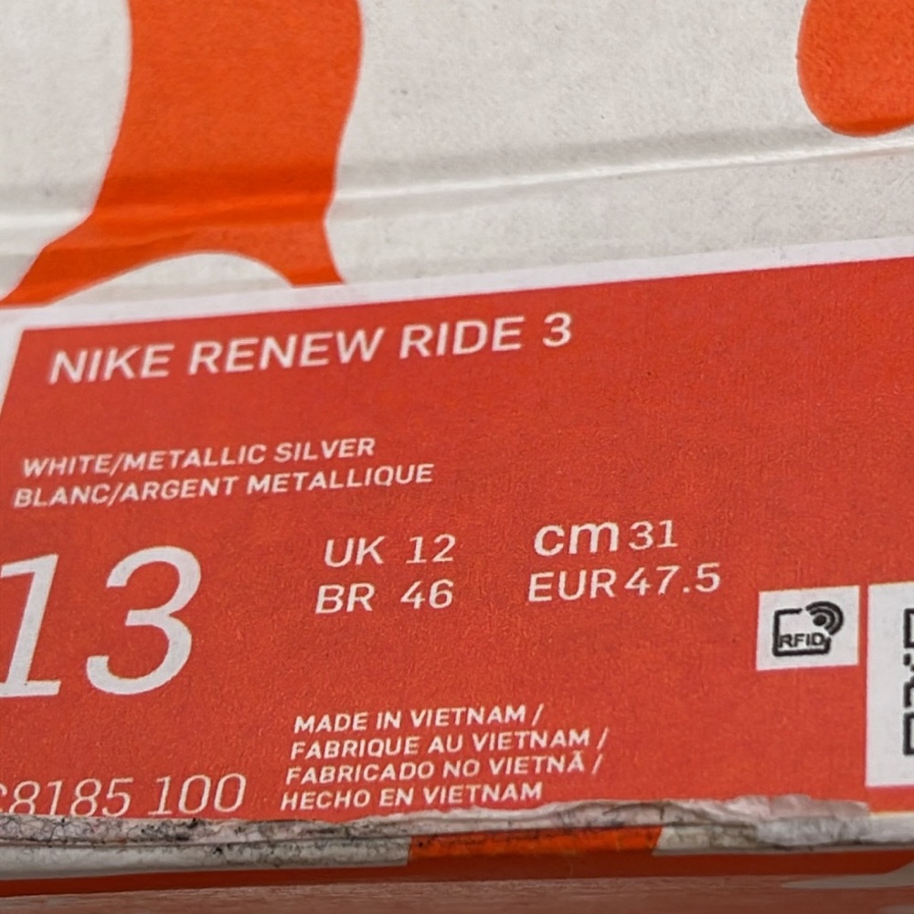 Final sale-Nike renew ride 3 men’s running shoes - Picture 12 of 13